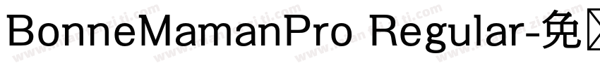BonneMamanPro Regular字体转换